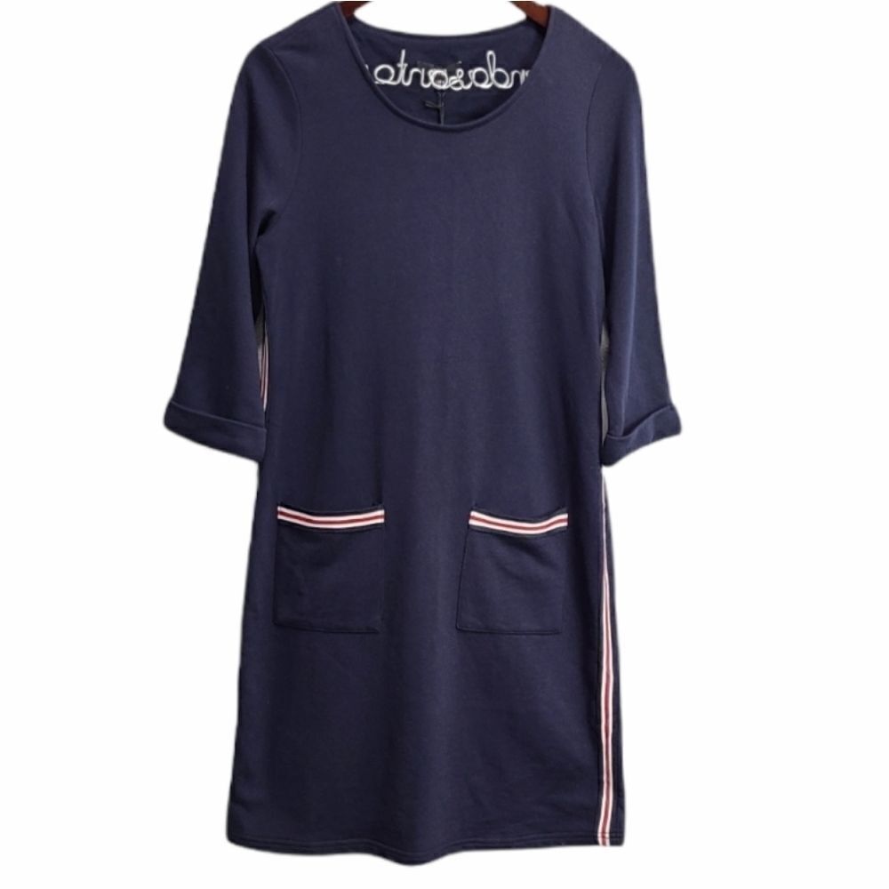 Yest Sweater Midi Navy Blue Dress Size 4 - Picture 2 of 6
